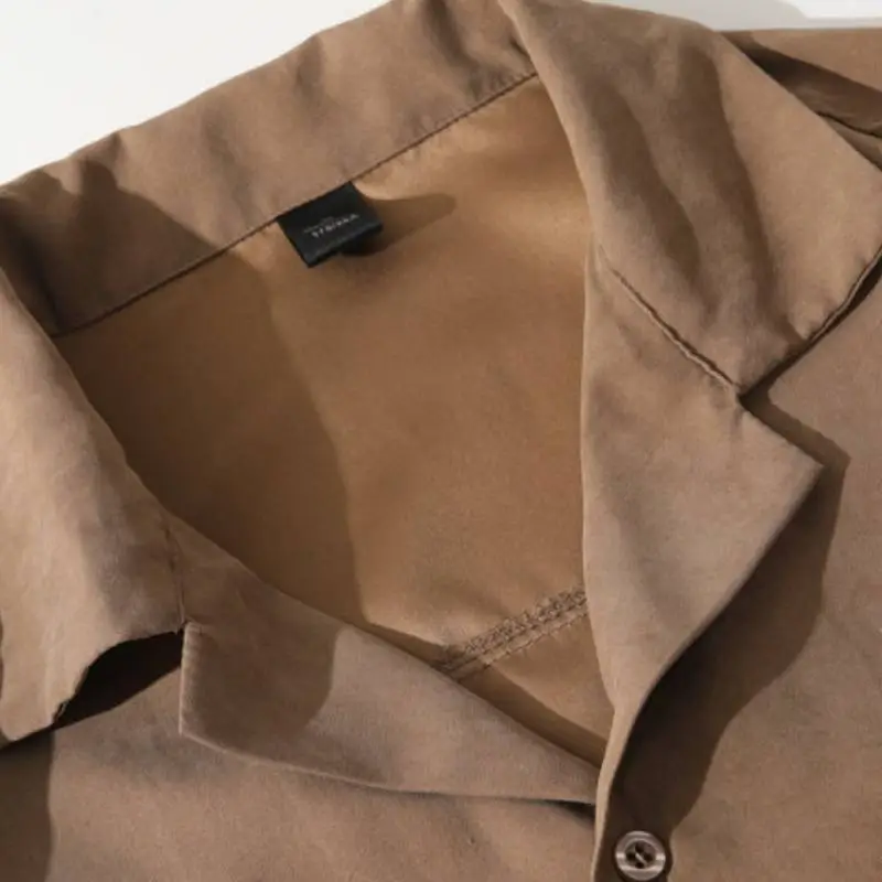 Retro Casual Blended Synthetic Fabrics Shirt-4