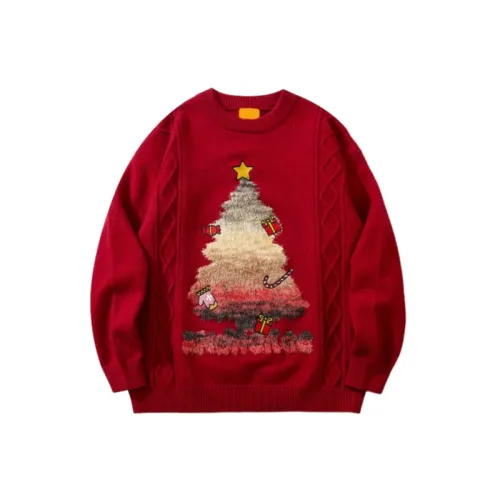 Christmas Tree Knitted Sweater Christmas Gift