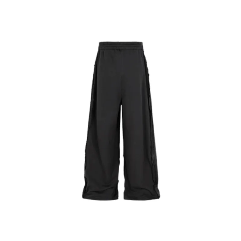 Deconstructed Side Seam Patchwork Jeans-1