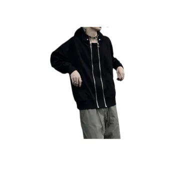 Niche Design Hoodie Double Zipper Sweater