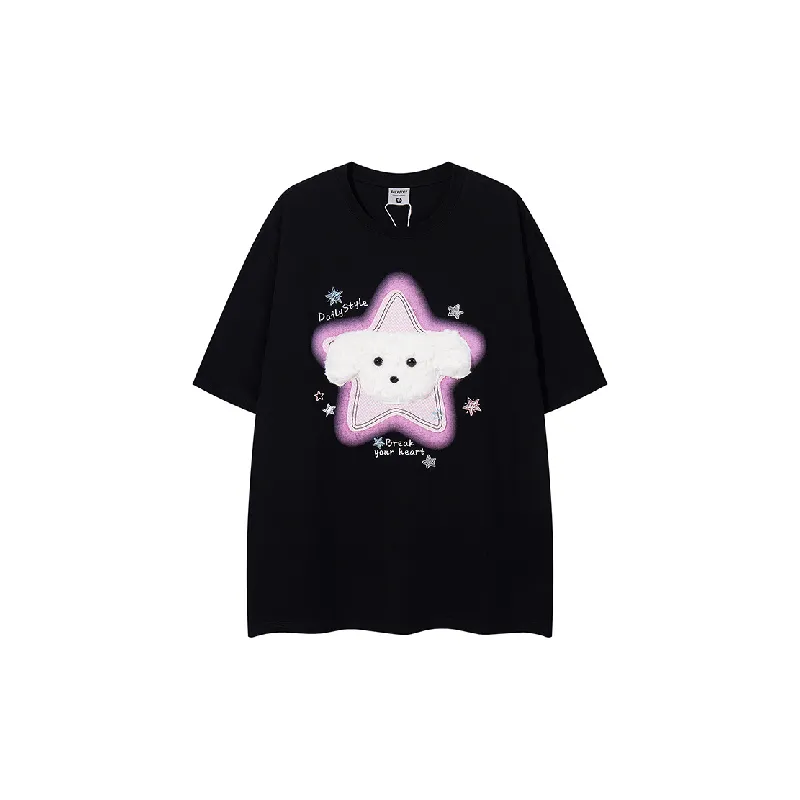Fashionable Cute 100% Cotton T Shirt-4