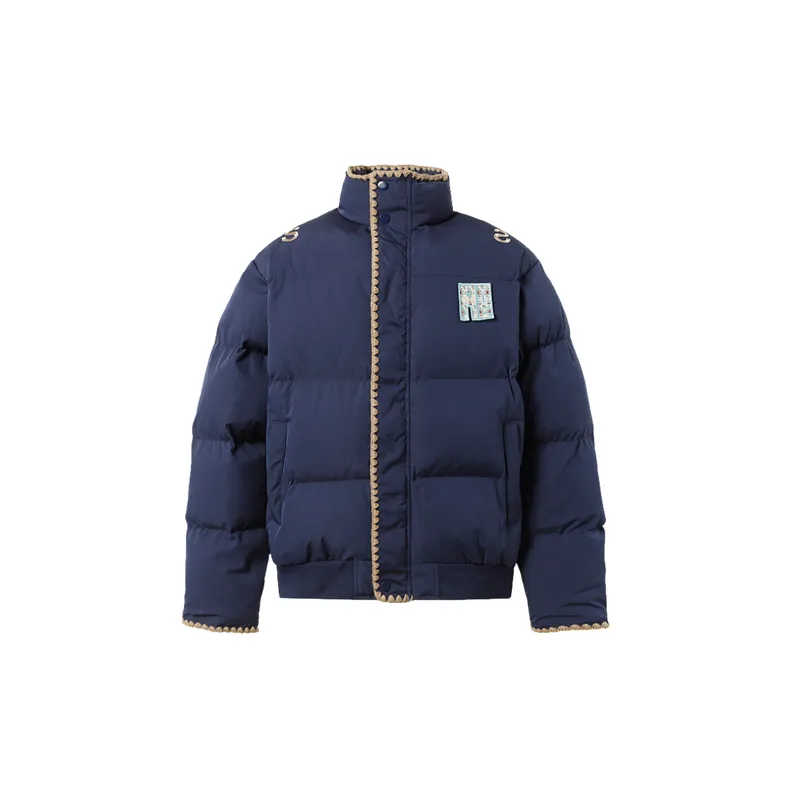 Simple Letter Plaid Quilted Jacket-10