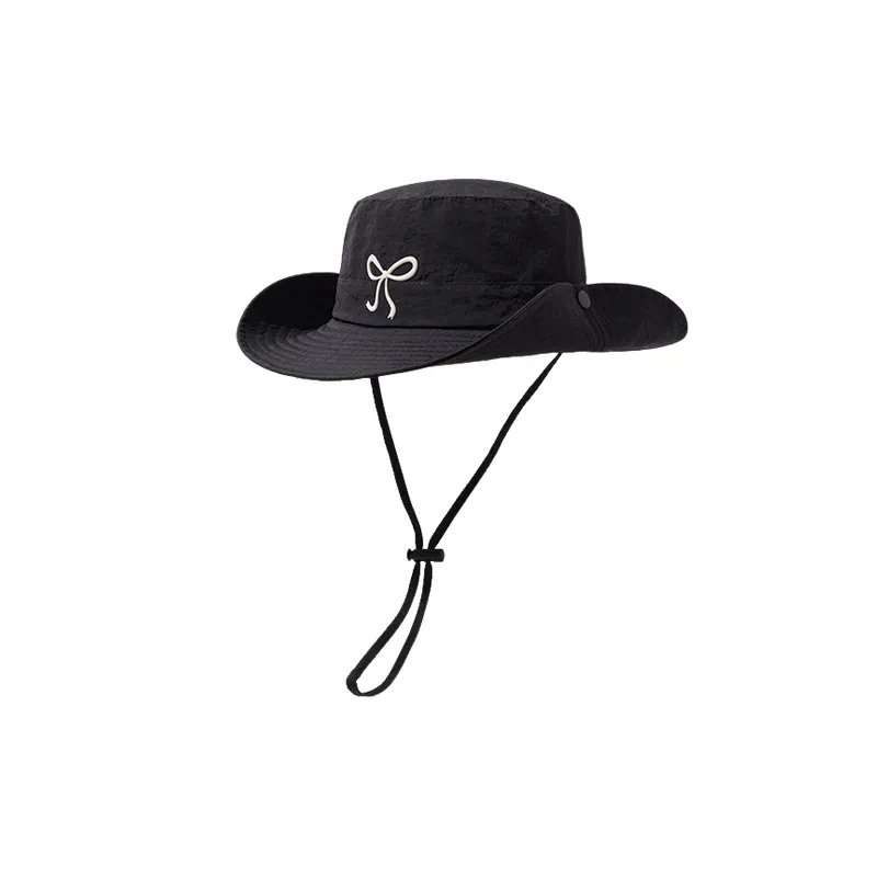 Simple Bow Bucket Hat-2