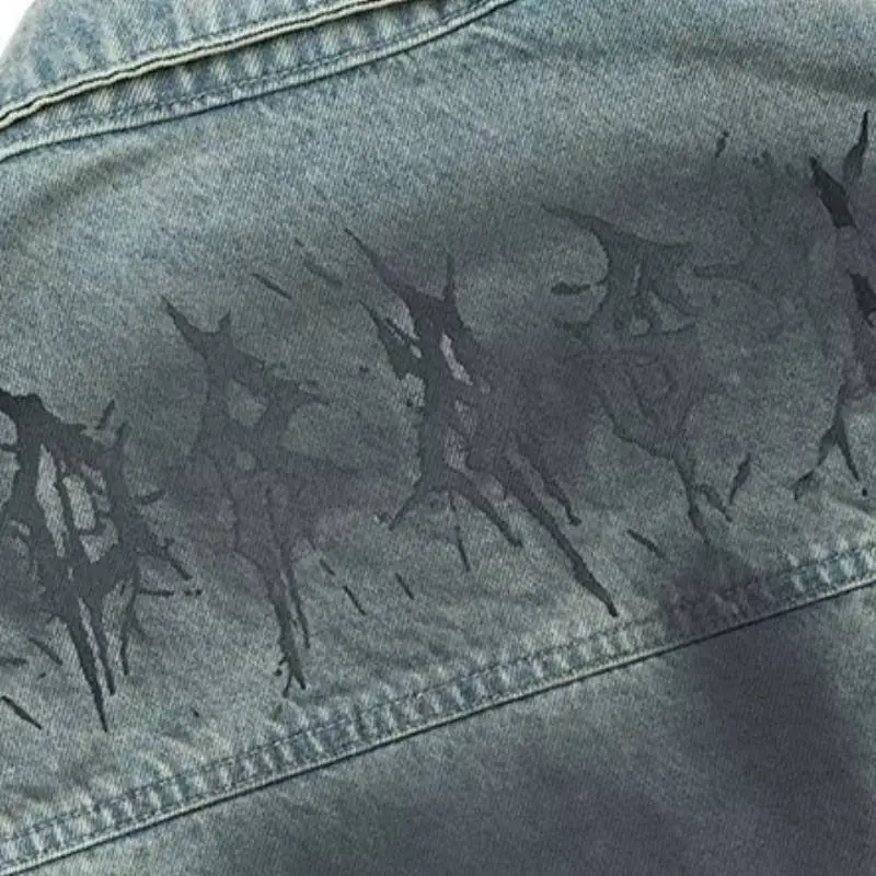 Retro Loose Denim Jacket-5