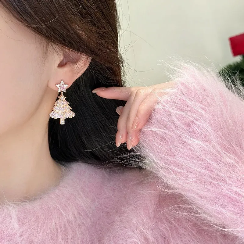Elegant Christmas Rhinestone Earring-1