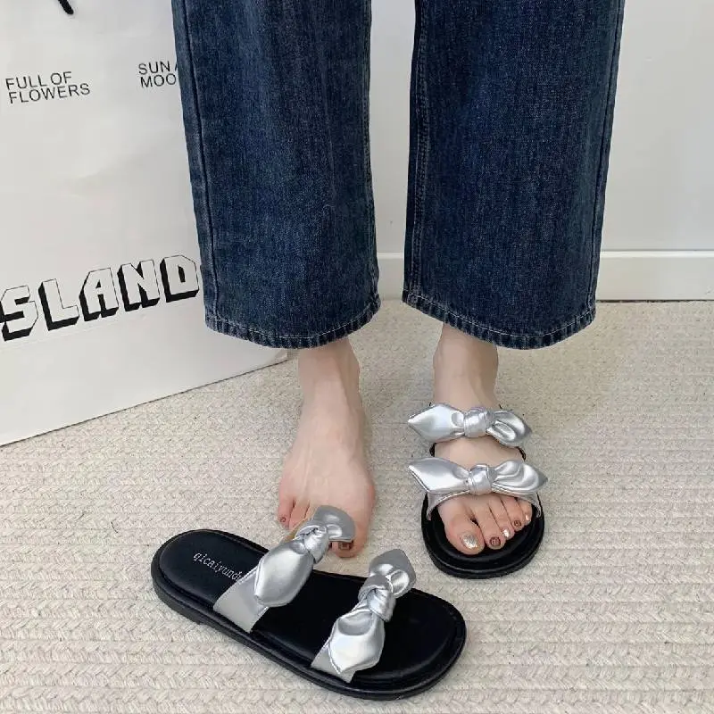 Fashionable Bow Beach Sandals-4