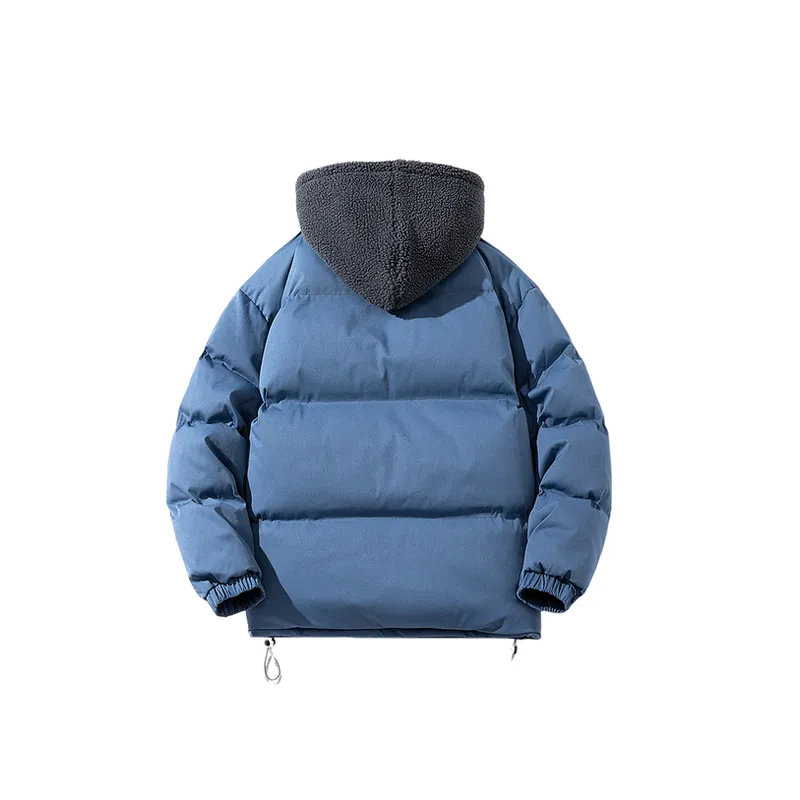 Cross border Lamb Wool Fleece lined Thickened Casual Cotton padded Jacket-5