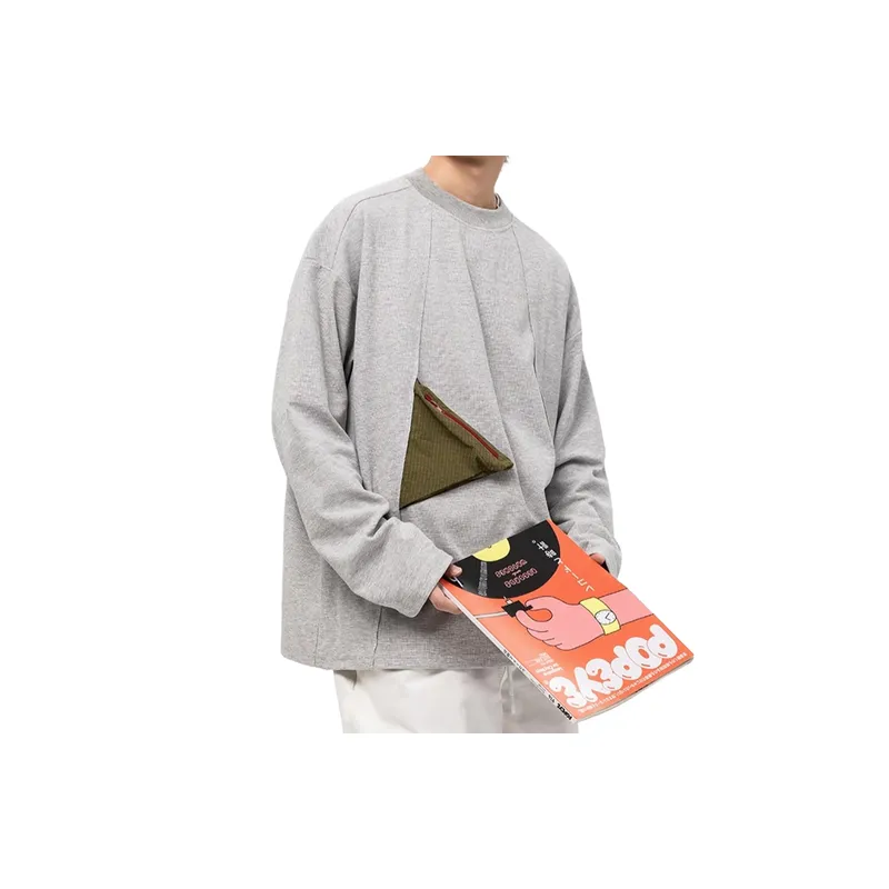 Casual Plain Cotton Blended Fabric T Shirt-3