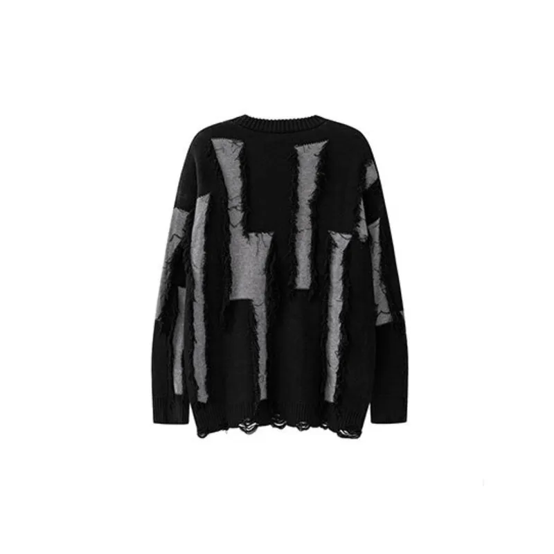 New Color matching Rick Tassel Niche Design Sweater-3