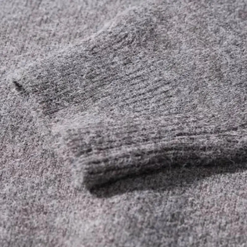 Fashionable Plain Polyester Sweater-9