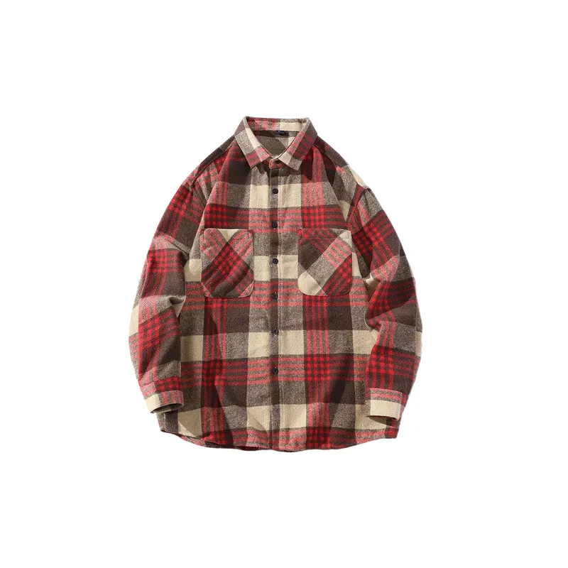 Retro Loose Cotton Blended Fabric Shirt-2