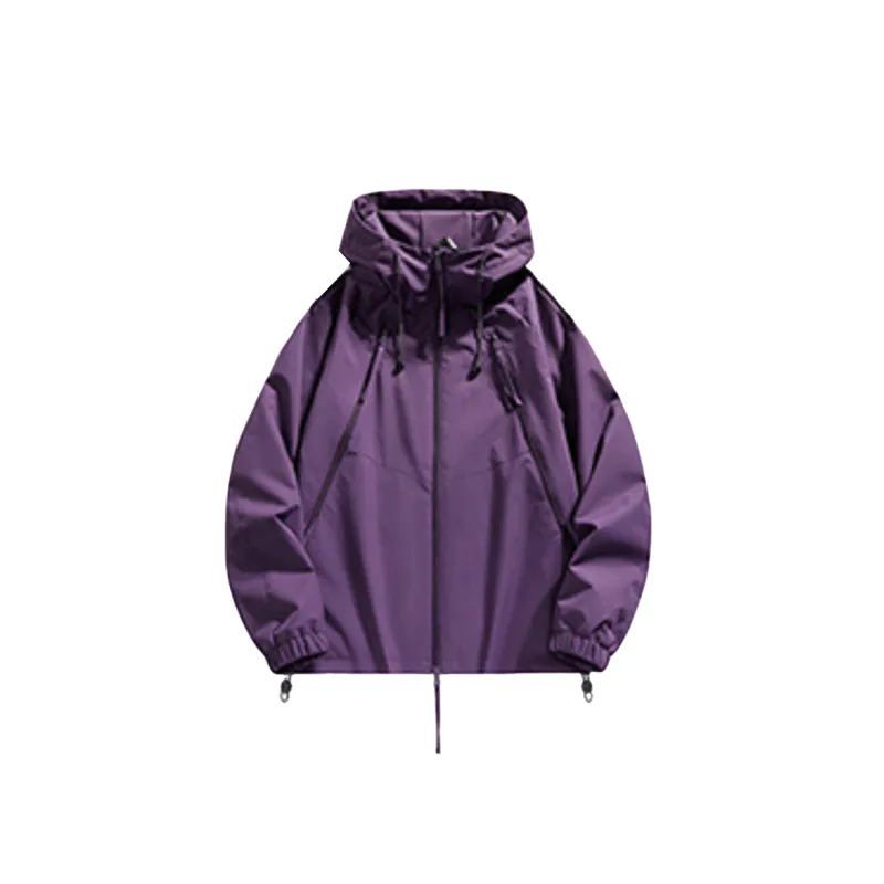 Retro Simple Loose Blended Synthetic Fabrics Jacket-2