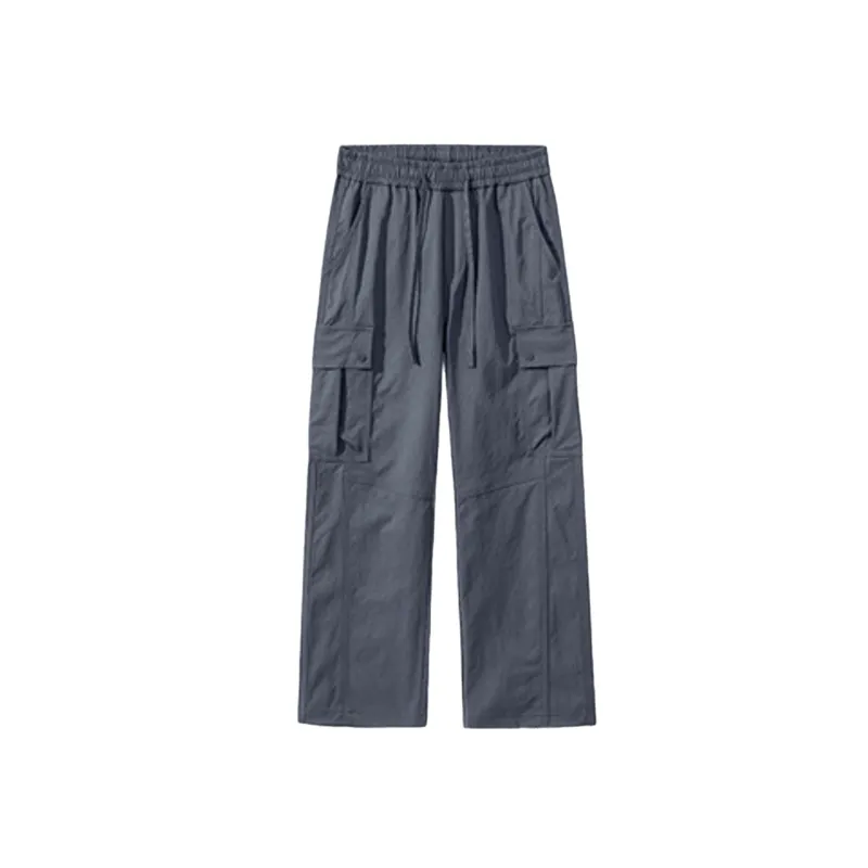 Funky Loose Blended Synthetic Fabrics Cargo Pants-2