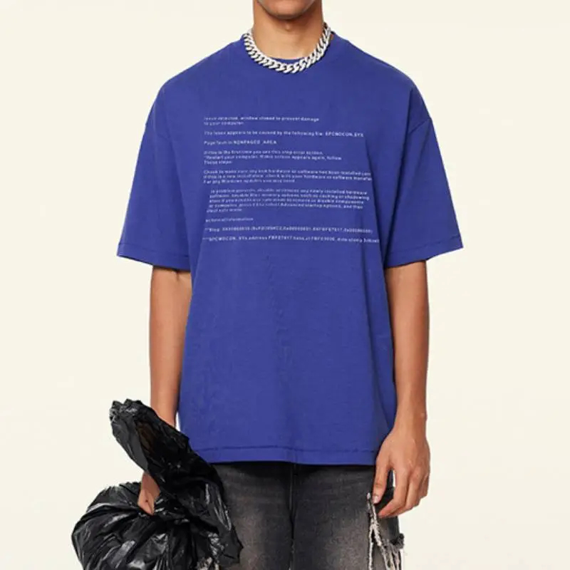 Trendy Print 100% Cotton T Shirt-6