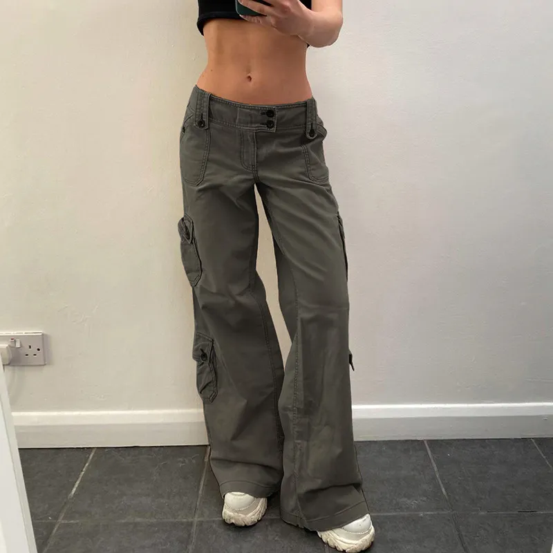 Fashionable Simple Cargo Pants-4