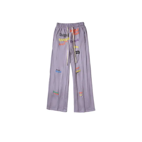 Graffiti Foam Printed Loose Casual Trousers