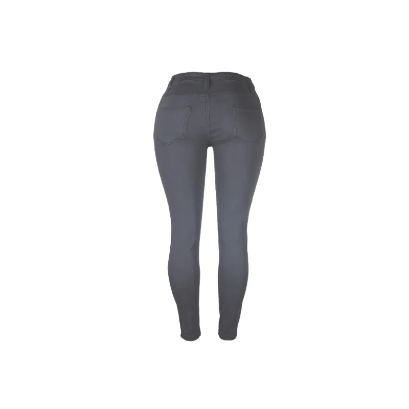 Casual Plain Jeans Women-9
