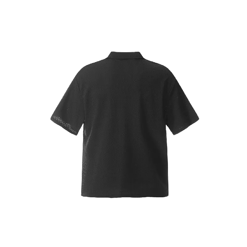 Sporty Breathable Blended Synthetic Fabrics Polo Unisex-3