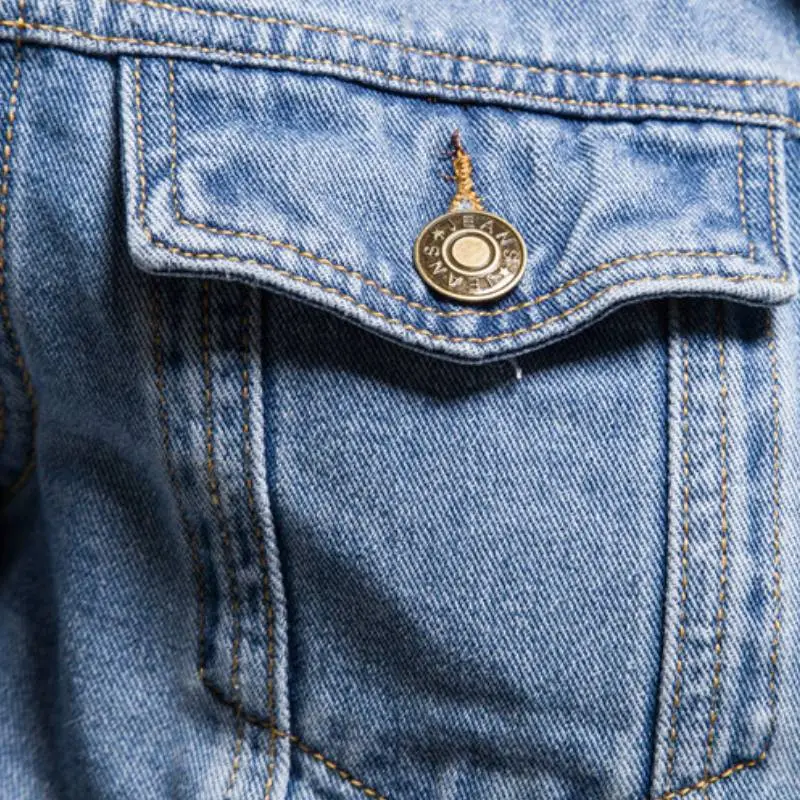 Casual Fashionable Denim Jacket-4