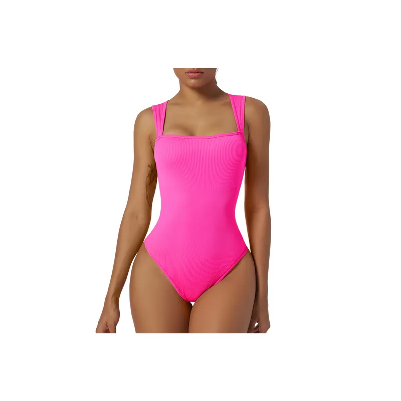 Glamorous Sporty Spandex Bodysuit Women-1