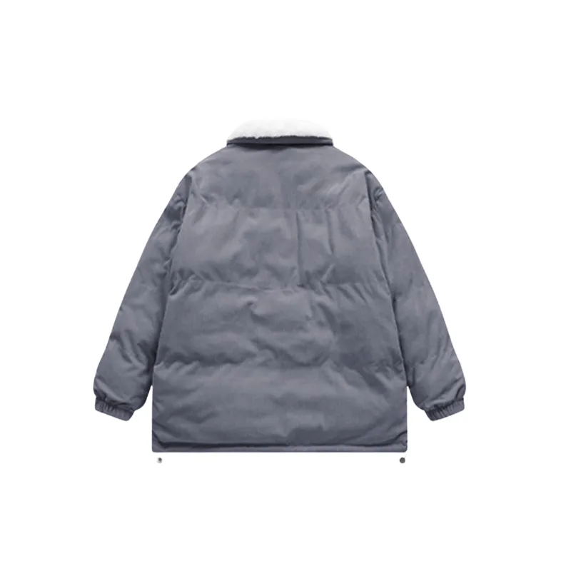Embroidery Warming Polyester Quilted Jacket-11