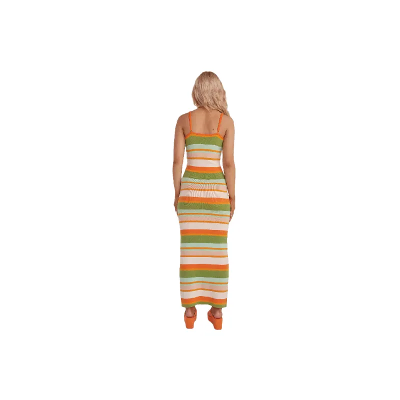 Sexy Casual Polyester Slip Dress Women-5