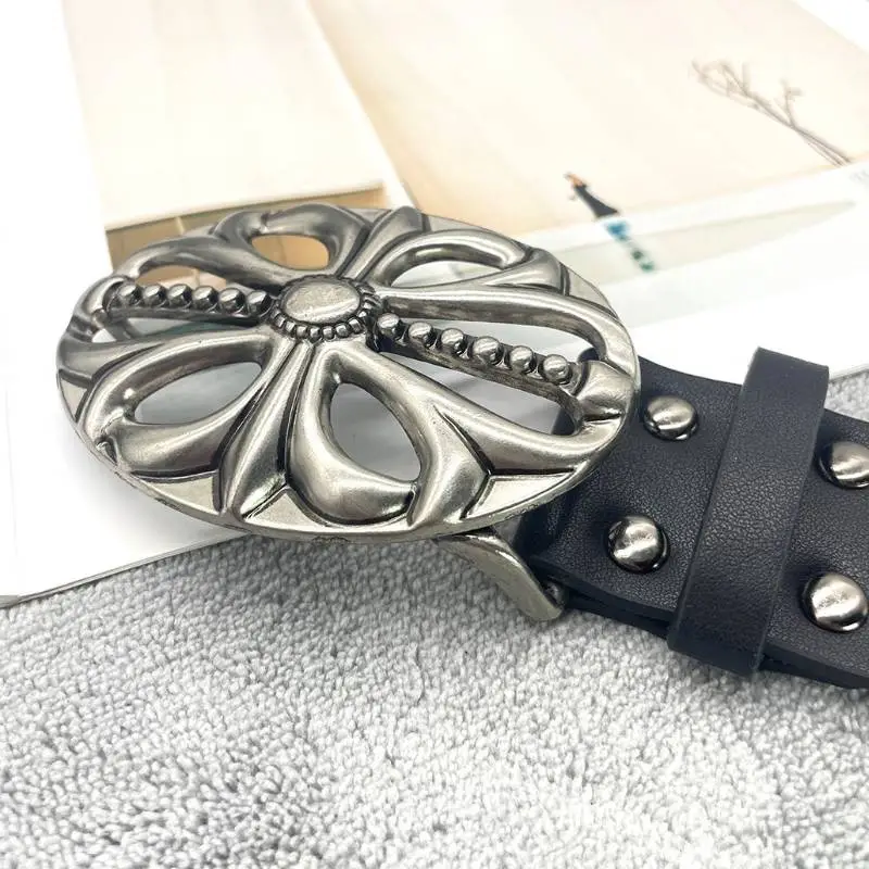 Retro Punk Leather Belt-3