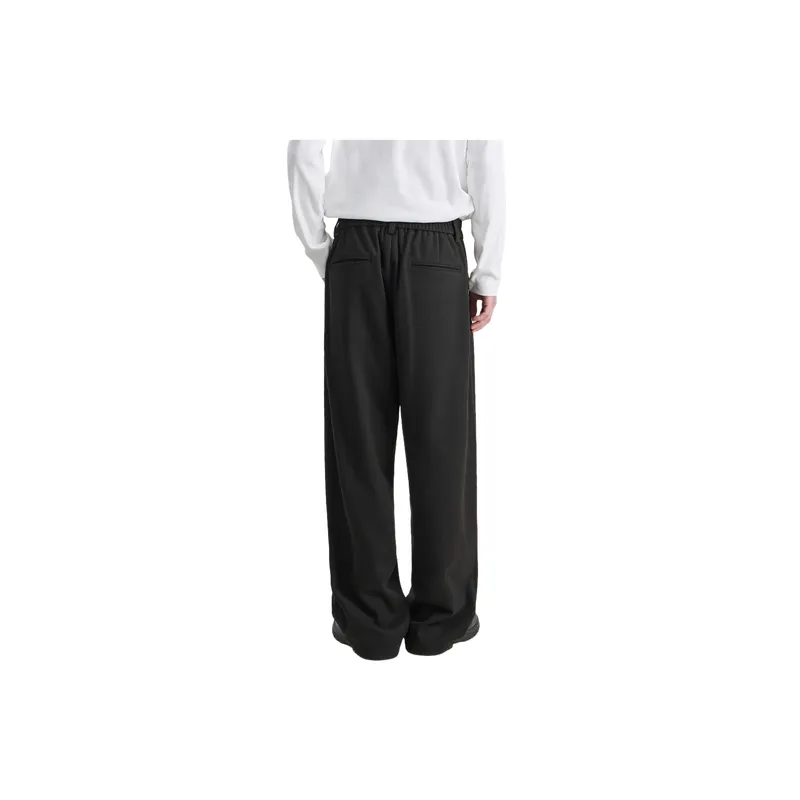 Simple Casual Blended Synthetic Fabrics Casual Pants-7