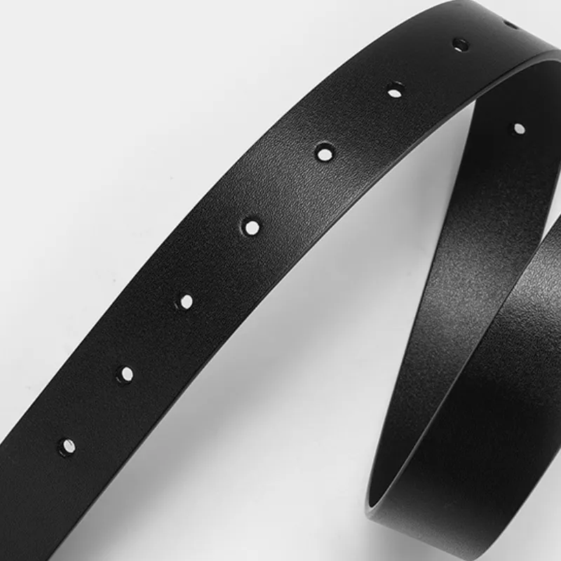 Simple Plain Leather Belt Women-2