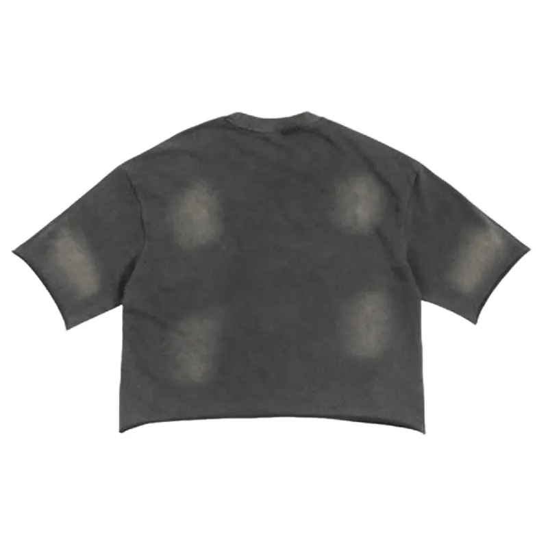 Street Washed Cotton Blended Fabric T Shirt-1