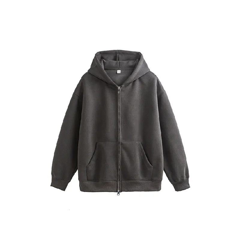 Casual Loose Polyester Hoodie-0