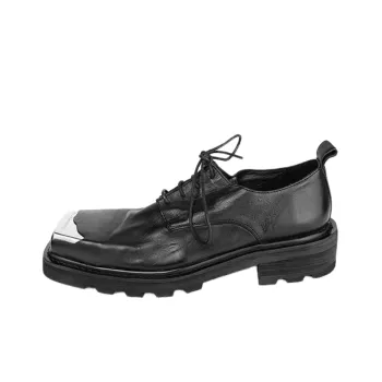 Square Toe Leather Shoes