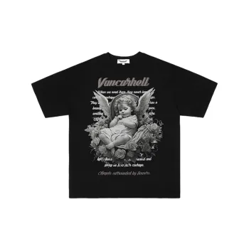 Dark High Street Cherub Characters Printed Short Sleeved T Shirt