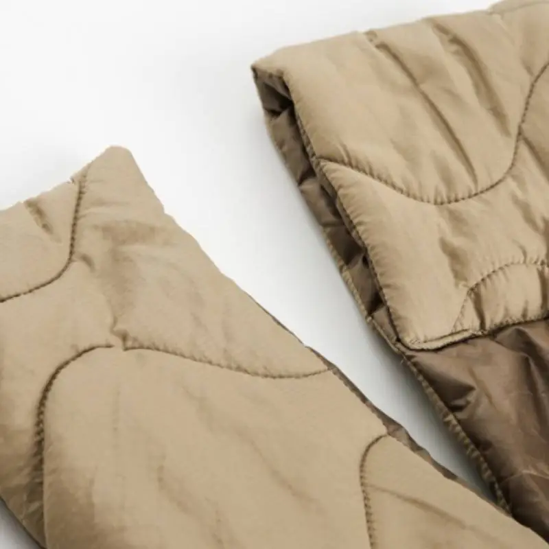 Fashionable Loose Blended Synthetic Fabrics Quilted Jacket-10