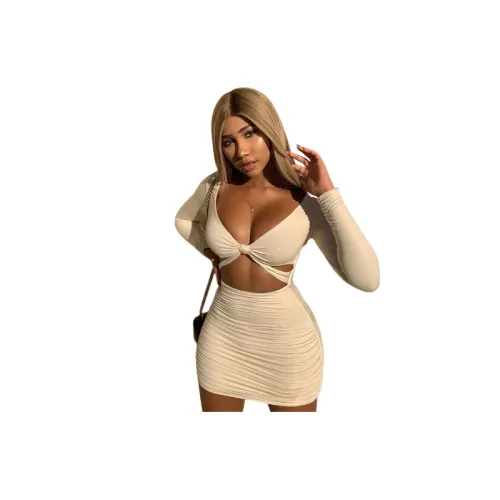Fashionable Sexy Milk Fiber Dress Women