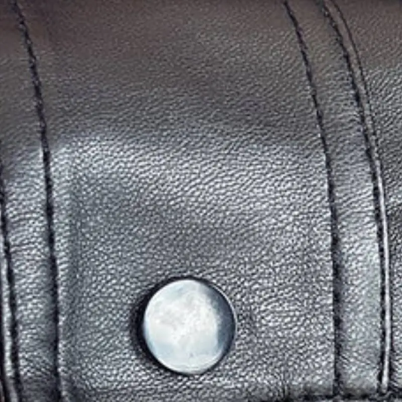 Business Simple Artificial Leather Jacket-5