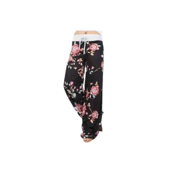 Fashionable Loose Polyester Casual Pants Women