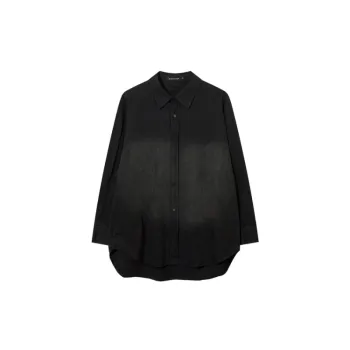 High Street Niche Design Sense Gradient Long sleeved Shirt