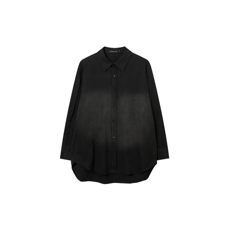 High Street Niche Design Sense Gradient Long sleeved Shirt-0