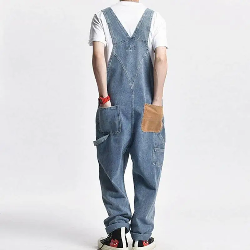 Retro Trendy Blended Synthetic Fabrics Overall-7