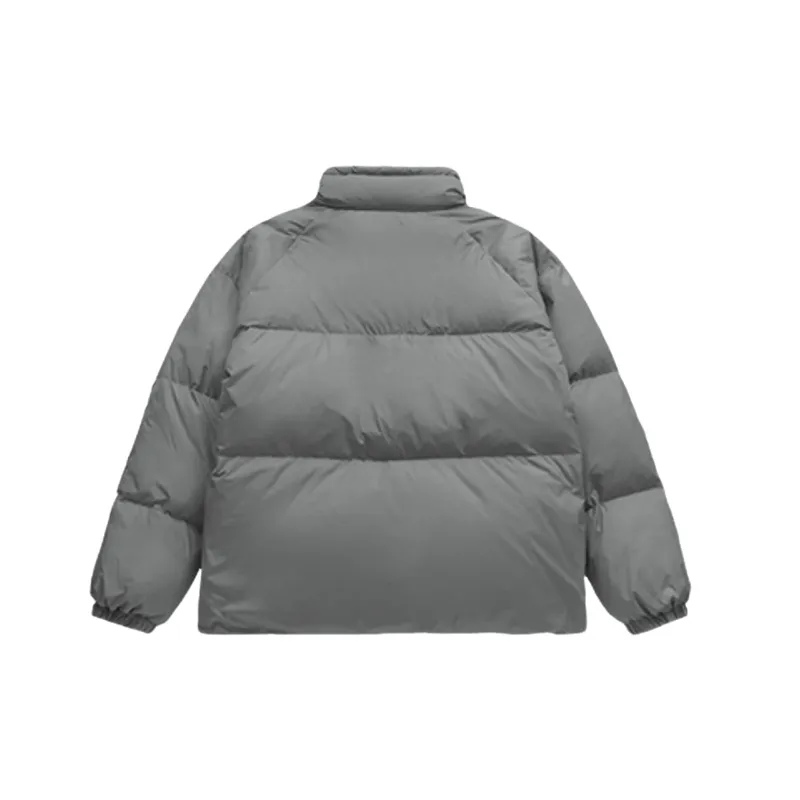 Simple Basics White Duck Down Jacket-7