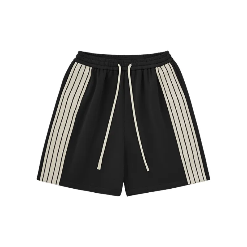 Retro Loose Cotton Sports Shorts-8