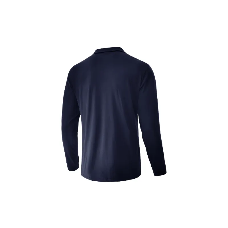 Casual Long Sleeve Cotton Blended Fabric Polo-10