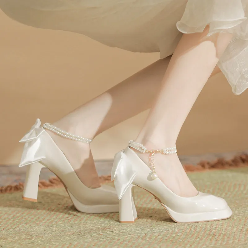Simple Sequins High Heels-11