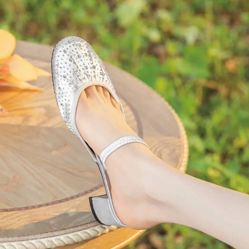 Elegant Rhinestone High Heels-1