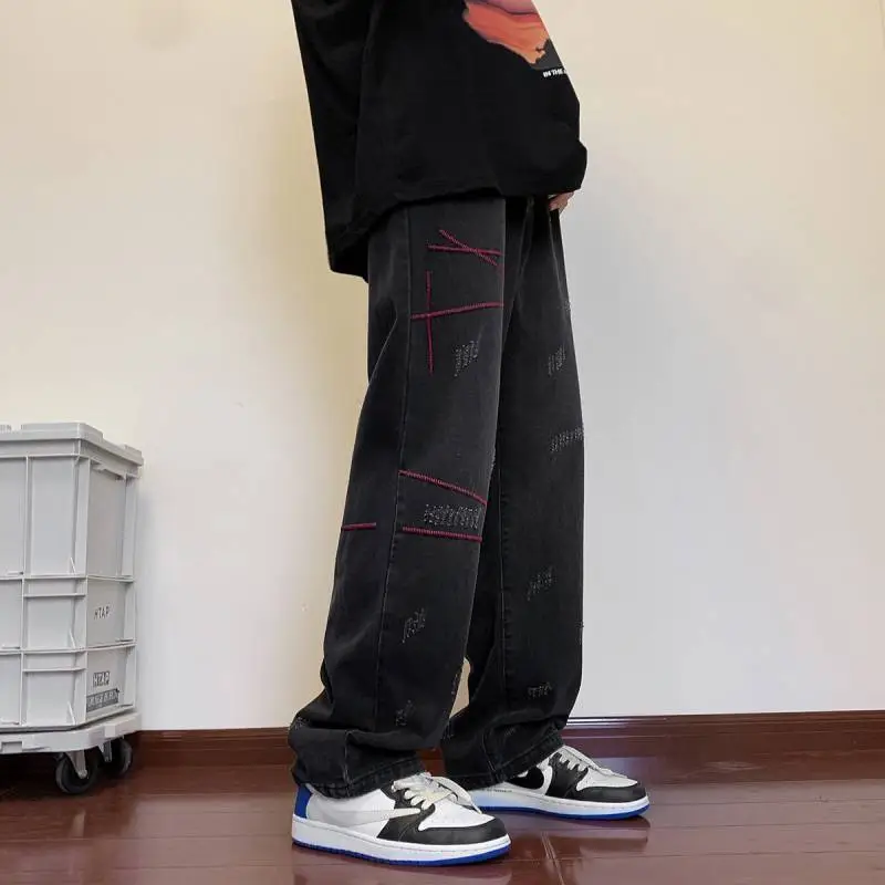Fashion Embroidered Jeans-2
