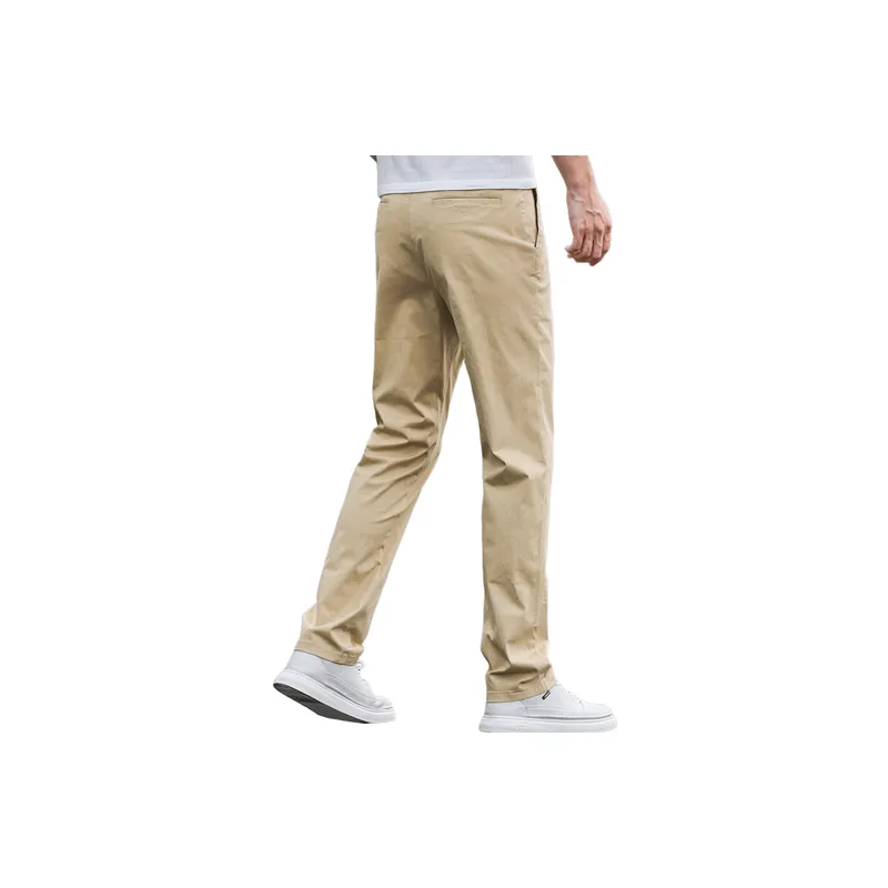 Loose Simple Cotton Casual Pants-13