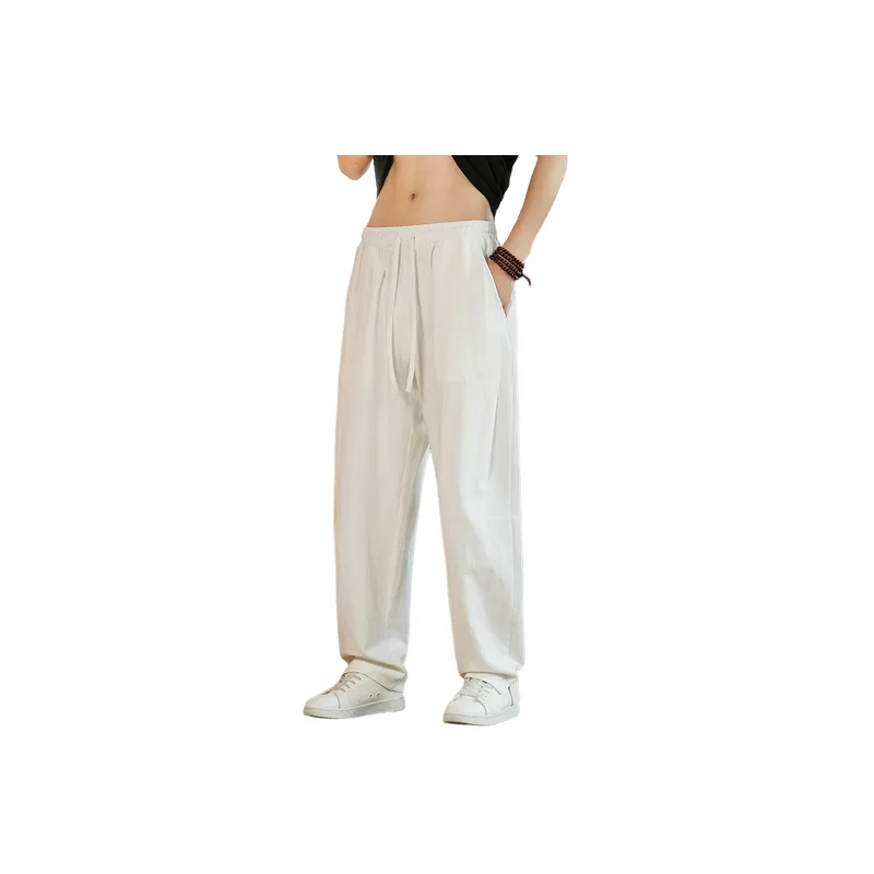 Plain Loose Casual Pants-3
