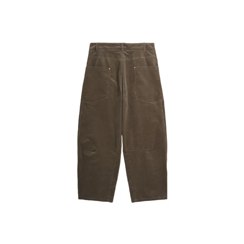 Retro Loose Corduroy Cargo Pants-5