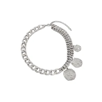 Simple Round Pendant Necklace Cubac